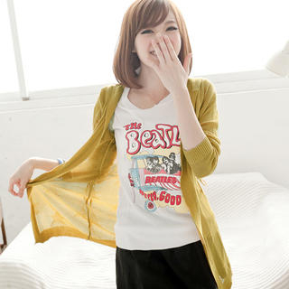 Tie-Waist Hooded Cardigan