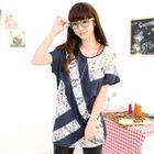 59 Seconds - Lace-Panel Oversized Top