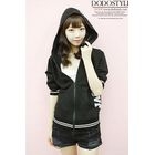 Dodostyle - 3/4-Sleeve Zip Hoodie
