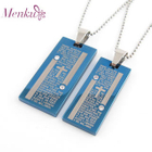 Menku - Rhinestone Plate Pendant