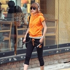 REDOPIN - Set: Hooded Pullover + Drawstring-Waist Sweatpants