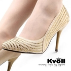 Kvoll - Rhinestone-Accent Pointy Stilettos