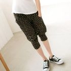 Tokyo Fashion - Dotted Cropped Harem Pants