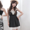 ZOO -  Lace Appliqué Sleeveless Empire Dress