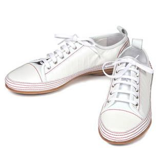 Handmade Stitched Sneakers White