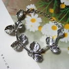 Angelove - Rhinestone Leaves Bracelet