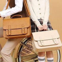 Asphalt - Faux Leather Shoulder Bag Asphalt - Faux Leather Shoulder Bag