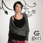 Geri - U-Neck Dolman-Sleeve Top