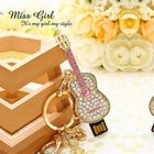 Miss Girl - Rhinestone Guitar USB Flash Drive