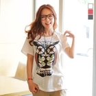 J-ANN - Owl Print T-Shirt