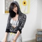Sunbijou - Leopard Print Zip Hoodie