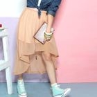 Tokyo Fashion - Dip-Back Chiffon Midi Skirt