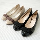 Cookie 7 - Satin-Bow Patent Flats