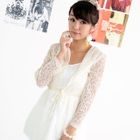 59 Seconds - Lace Chiffon Hooded Cardigan