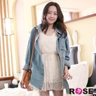 ROSE - Drawstring-Waist Lace Tank Dress