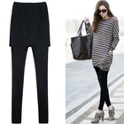 Jcstyle - Skirt Overlay Leggings