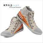 Maner - Lace-Trim Printed Sneakers