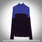 De Karma - Color-Block Turtleneck Ribbed Top