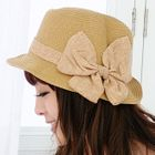 59 Seconds - Bow-Accent Straw Hat