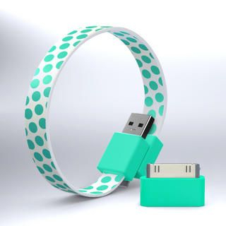 Mohzy Loop USB to Micro-USB Cable (Dotty) (With Adapter)