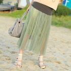 59 Seconds - Accordion Pleat Tulle Maxi Skirt
