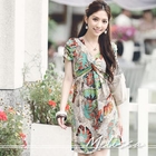 Melissa - Floral Chiffon Maxi Dress