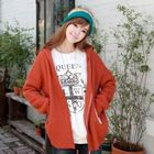 CLICK - Pocket-Accent Knit Hoodie