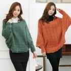 Black Queen - Cable-Knit Top