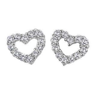 18K White Gold Diamond Earrings