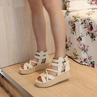 Grace Candy - Cross-Strap Platform Sandals