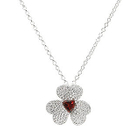Bellini - Garnet Shamrock Pendant