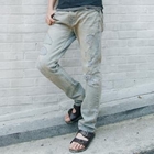 Groove9 - Distressed Straight-Cut Jeans
