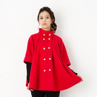 Stand Collar Double-Breasted Jacket