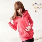 Tokyo Fashion - Inset Hoodie Fleece-Trim Hooded Top