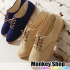 Monkey Shop - Lace-Up Canvas Sneakers