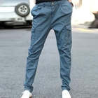 REDOPIN - Elastic Waist Cargo Pants