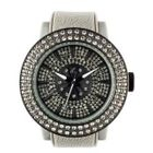 t. watch - Diamond Lens Glass Gray Strap Watch
