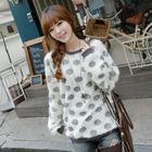 CLICK - Polka Dot Knit Pullover