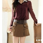 Tokyo Fashion - Dual-Pocket Skort with Belt
