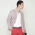 JBROS - Linen Check Blazer