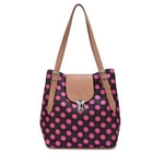 May May - Push-Lock Polka-Dotted Cross Bag
