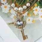 Angelove - Faux-Pearl with Key Necklace