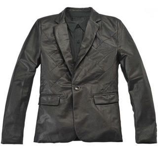 Ostrich Print Faux-Leather Jacket Ostrich Print Faux-Leather Jacket