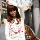 HAPPY MARKET - 'Necklace' Appliqué Printed Henley
