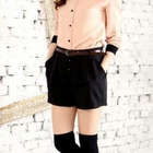 Tokyo Fashion - Buttoned Pleated Shorts
