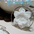 MyLittleThing - Vintage Lace Flower Circle Earrings