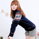 Tokyo Fashion - Turtleneck Snowflake-Print Sweater