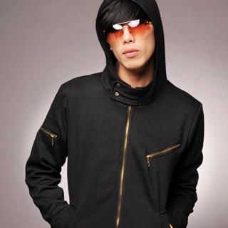Zip-Detail Hood Jacket