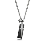 Kenny & co. - Cross Checked Pendant with Circle Necklace

