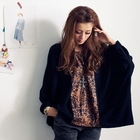 OrangeBear - Oversized Diagonal-Hem Panel Top